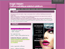 Tablet Screenshot of imagin-coiffure.com